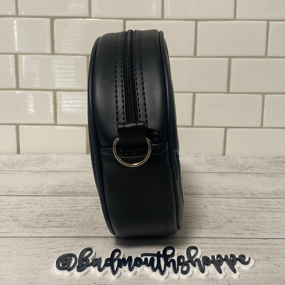 *Love Pain and Stitches Happy Tooth Black and Iridescent Green Pumpkin Purse - Picture 3 of 9